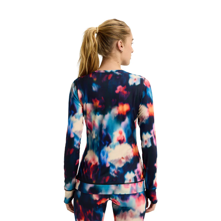 Burton Women's Midweight Base Layer Crewneck Floral Blur 2026 - Image 4