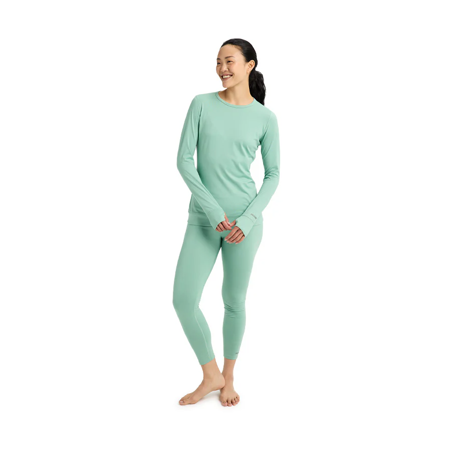 Burton Women's Midweight Base Layer Crewneck Soft Sage 2026 - Image 2