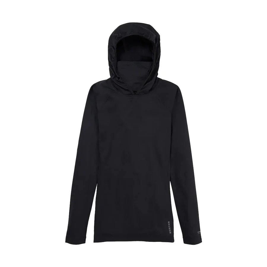 Burton Women's Midweight X Long Neck Hoodie True Black 2026