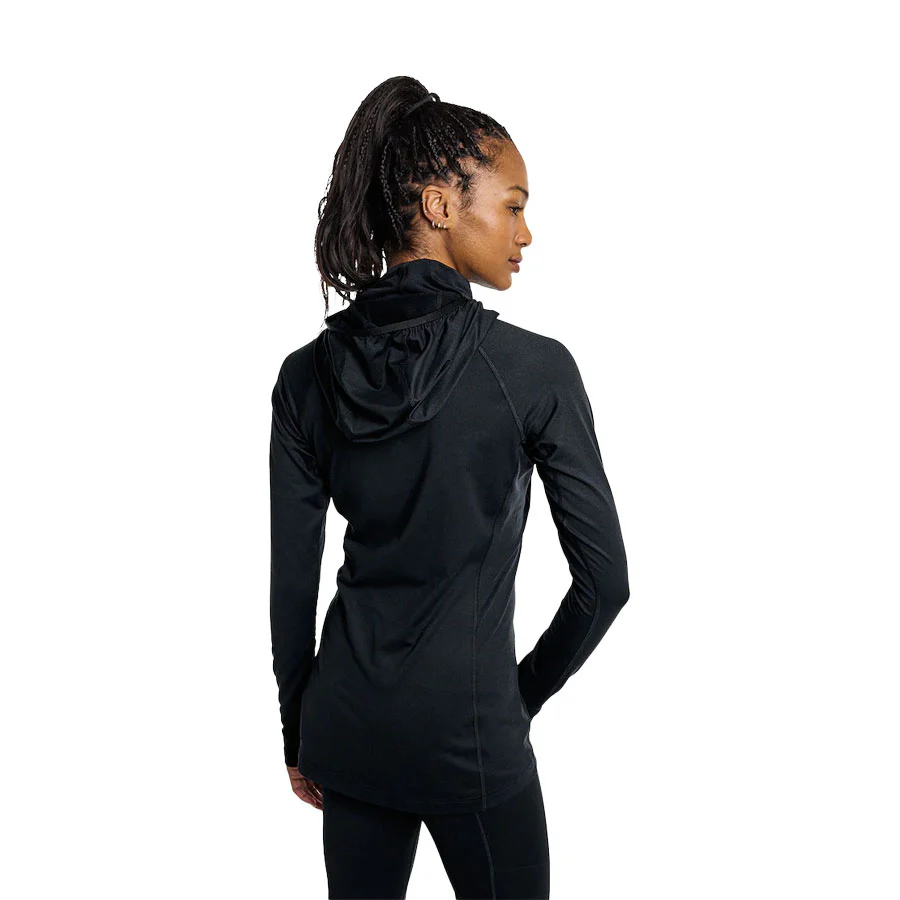 Burton Women's Midweight X Long Neck Hoodie True Black 2026 - Image 3
