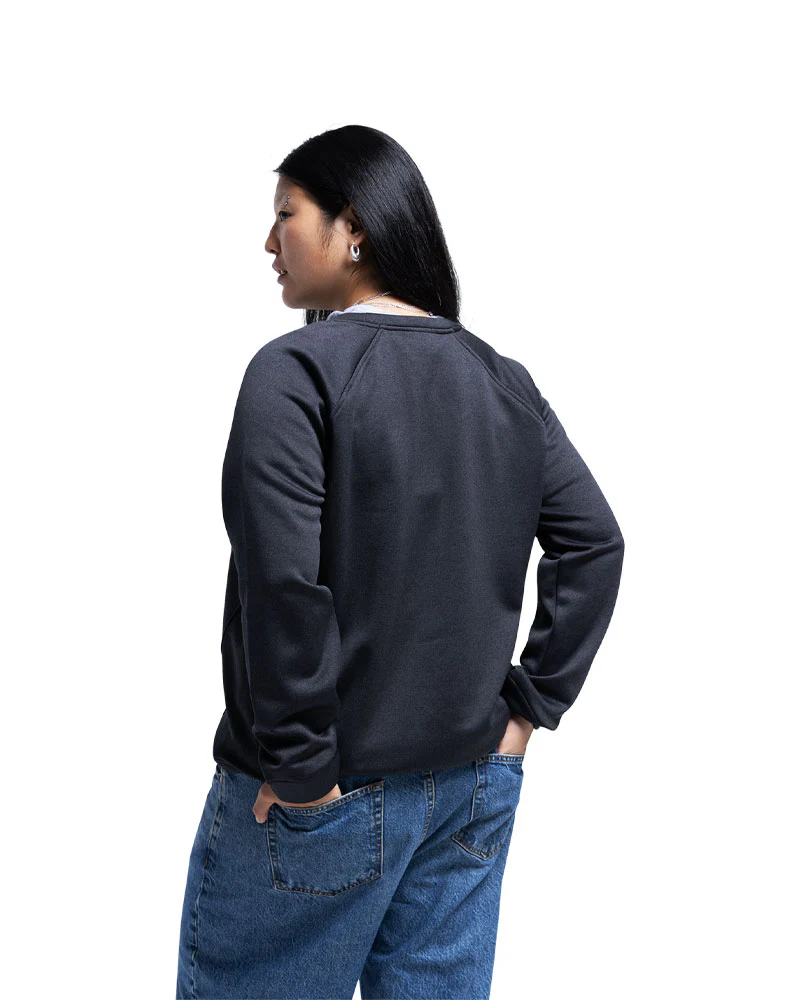 Burton Women's Oak Crewneck Fleece True Black Heather 2026 - Image 4