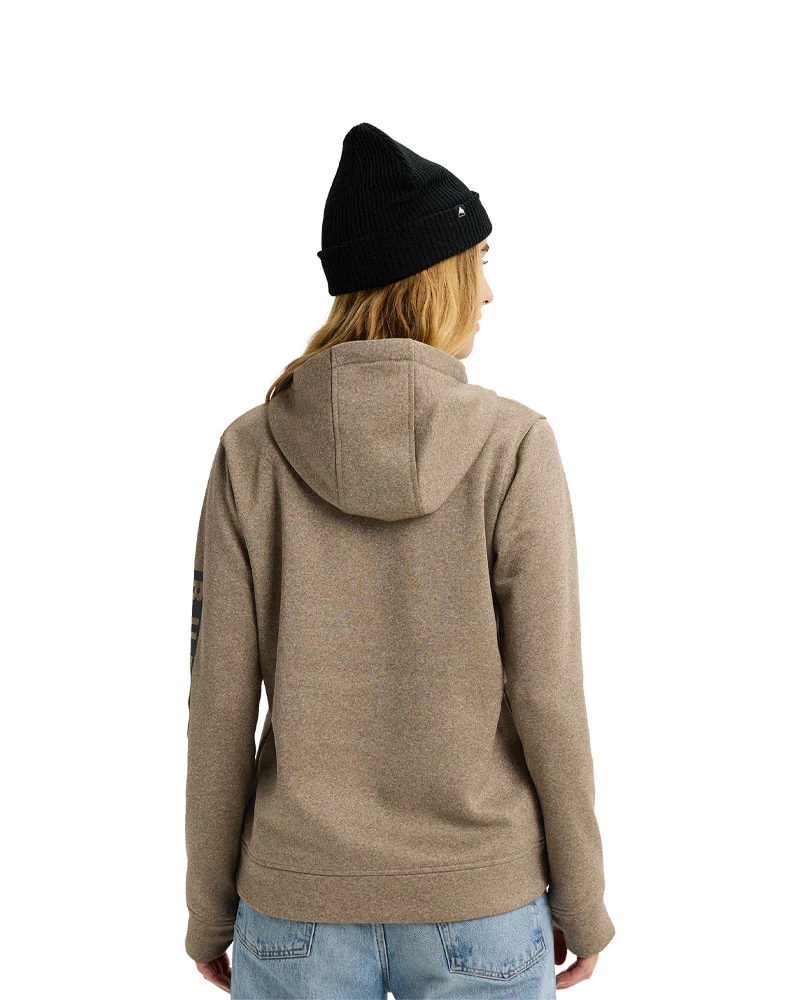 Burton Women's Oak Pullover Hoodie Summit Taupe Heather 2026 - Image 4