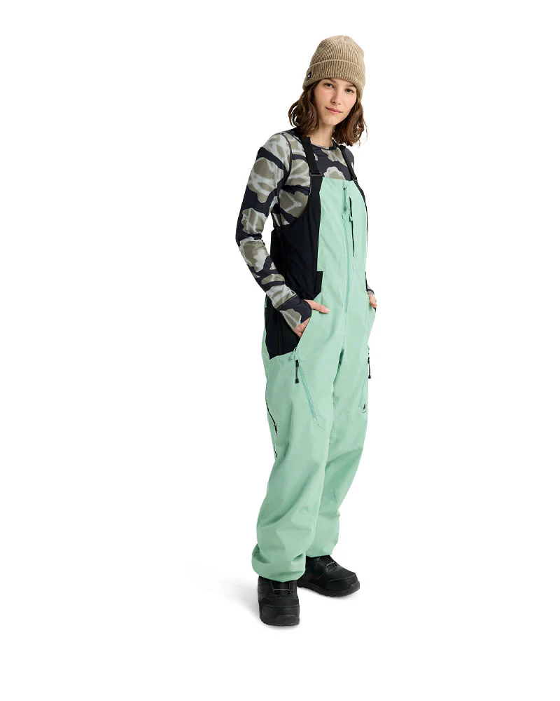Burton Women's Reserve 2L Bib Pants Soft Sage/True Black 2026 - Image 2