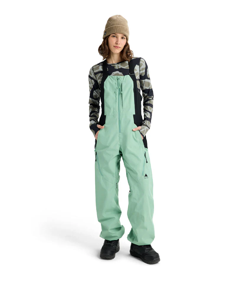 Burton Women's Reserve 2L Bib Pants Soft Sage/True Black 2026 - Image 3