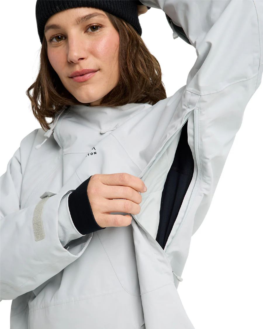 Burton Women's Reserve 2L Relaxed Anorak Gray Cloud 2026 - Image 7