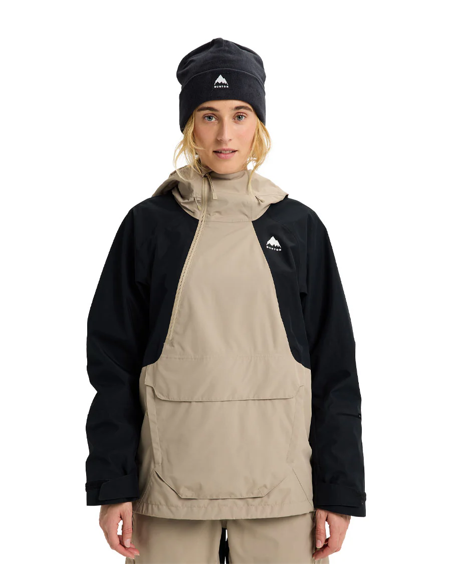 Burton Women's Reserve 2L Relaxed Anorak Summit Taupe/True Black 2026 - Image 3