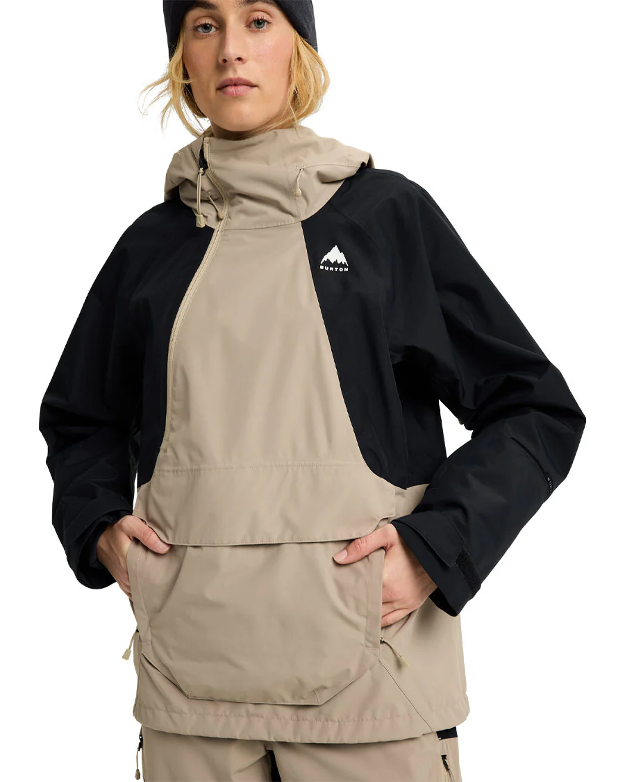 Burton Women's Reserve 2L Relaxed Anorak Summit Taupe/True Black 2026 - Image 8