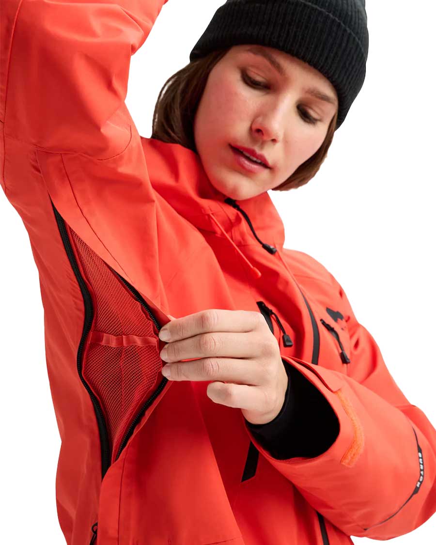 Burton Women's Reserve Gore-Tex 2L Insulated Jacket Fiesta Red 2026 - Image 4