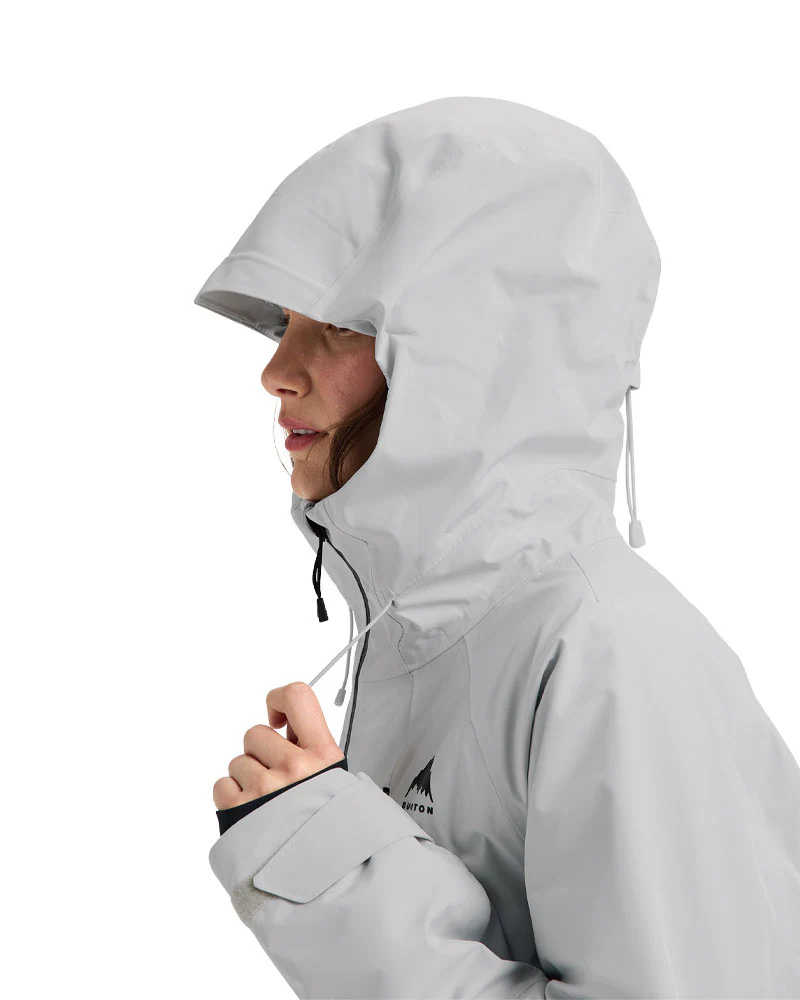 Burton Women's Reserve Gore-Tex 2L Insulated Jacket Gray Cloud 2026 - Image 5