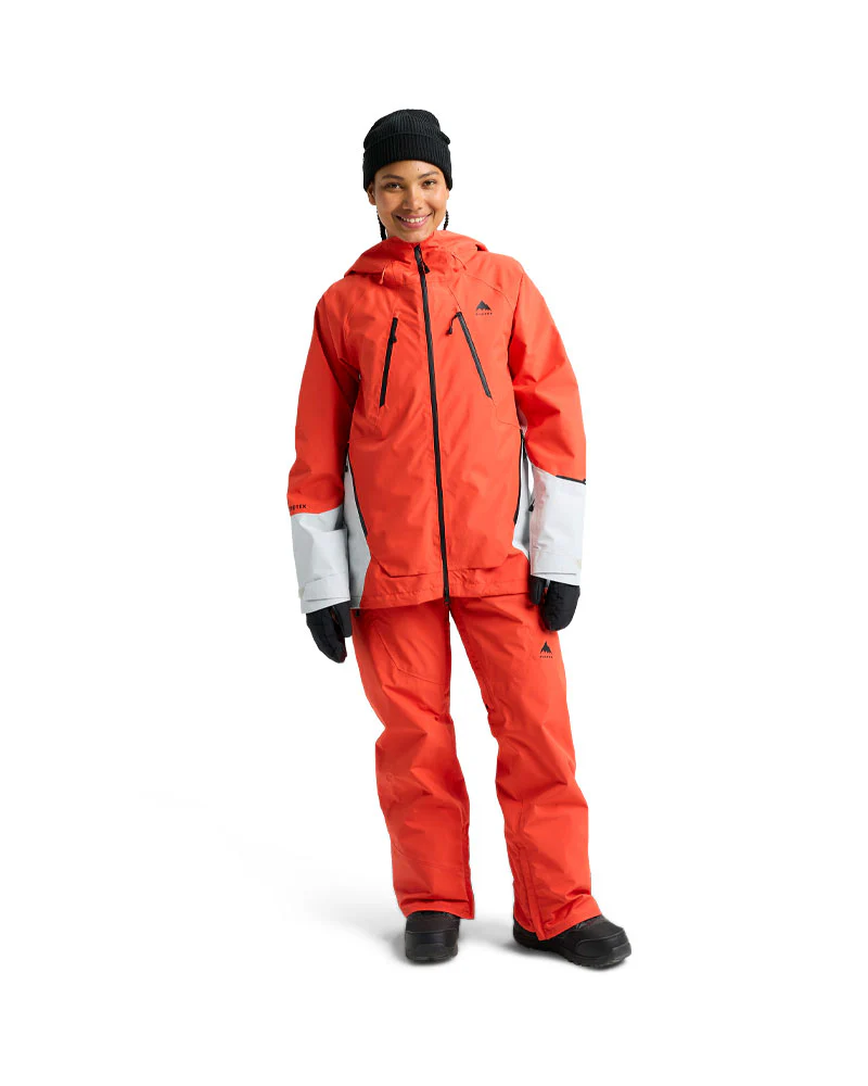 Burton Women's Reserve Gore-Tex 2L Jacket Fiesta Red/Gray Cloud 2026 - Image 2