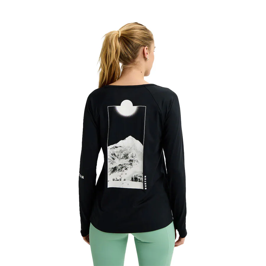 Burton Women's Roadie Base Layer Tech T-Shirt True Black 2026 - Image 3