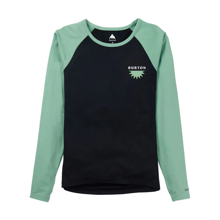 Burton Women's Roadie Base Layer Tech T-Shirt True Black/Soft Sage 2026