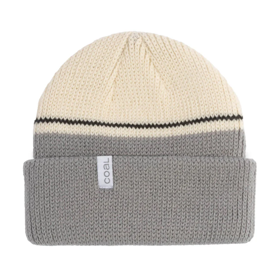 Coal Frena Beanie Mid Grey Blocked Stripe 2026