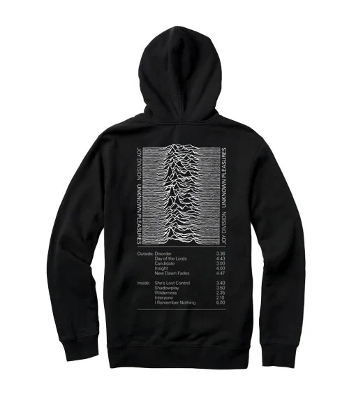 Color Bars Unknown Pleasure Hooded Sweatshirt - Black - Image 2
