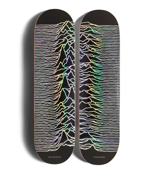 Color Bars Unkown Pleasures Black+Holographic Foil Deck Set 8.25"