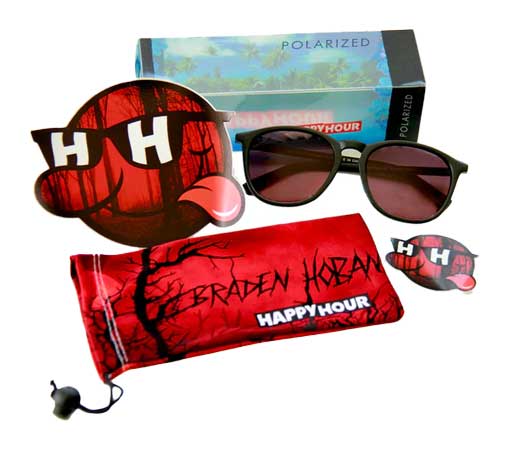 Happy Hour Sunglass Flap Jacks - Hoban Matte Black - Image 3