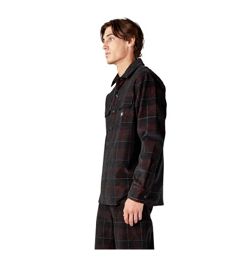 Dickies Alma Plaid L/S Plaid - Corduroy Check Dark Base - Image 3