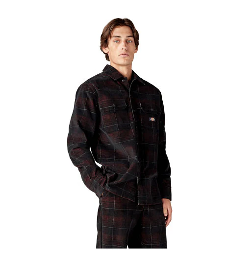 Dickies Alma Plaid L/S Plaid - Corduroy Check Dark Base - Image 4