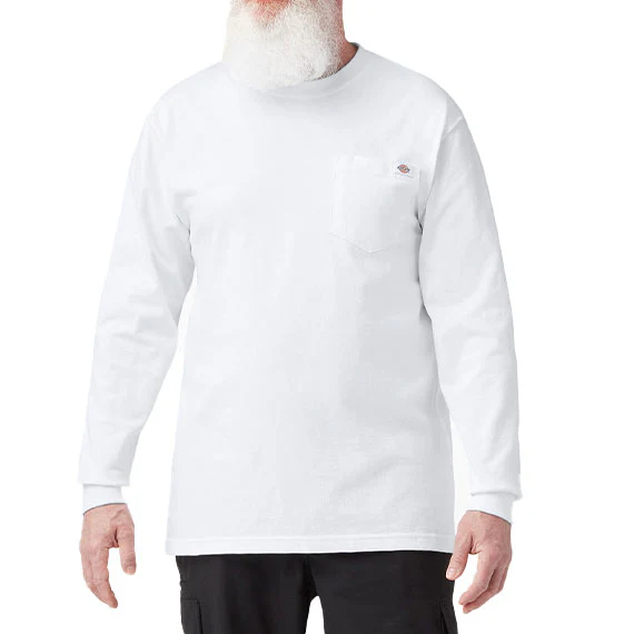 Dickies Heavyweight LS Pocket T-Shirt - White
