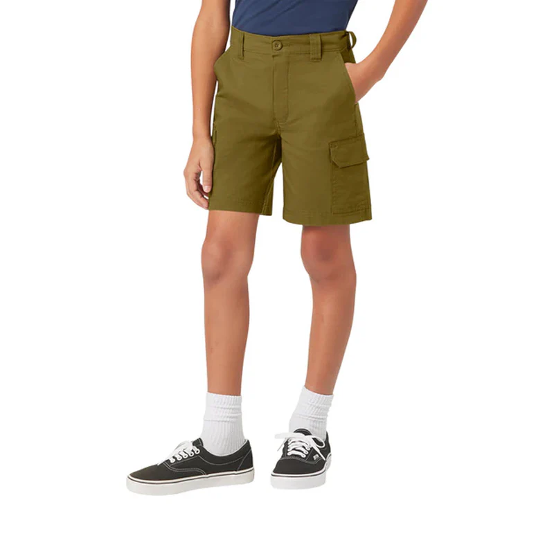 Dickies Kids Ripstop Cargo Short Dark Olive