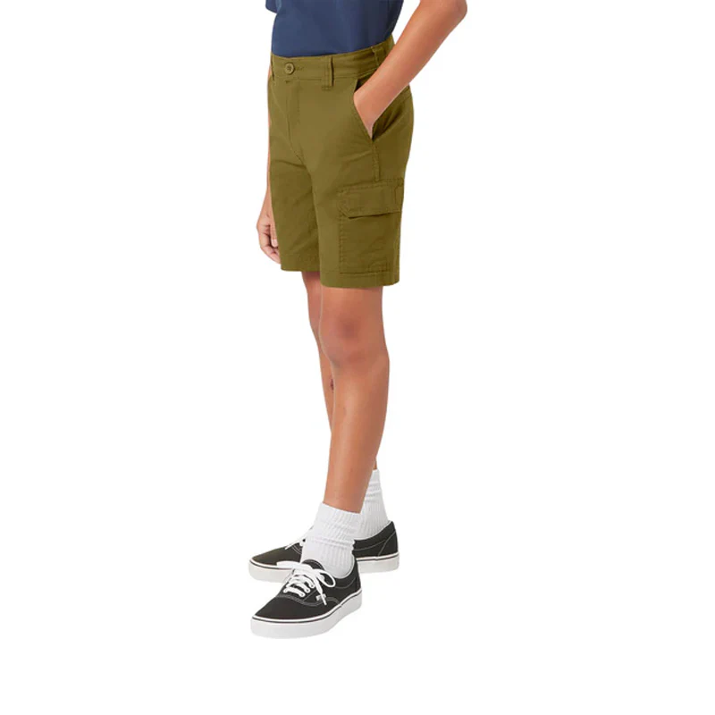 Dickies Kids Ripstop Cargo Short Dark Olive - Image 3