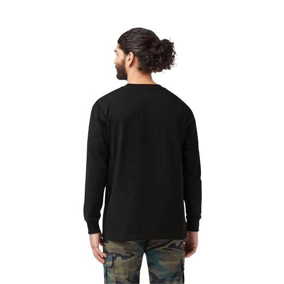 Dickies Long Sleeve Heavyweight Pocket T-Shirt Tall Black - Image 2