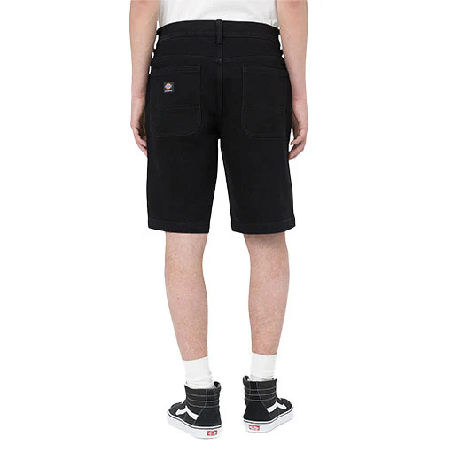Dickies Wingville Shorts - Black Denim - Image 2