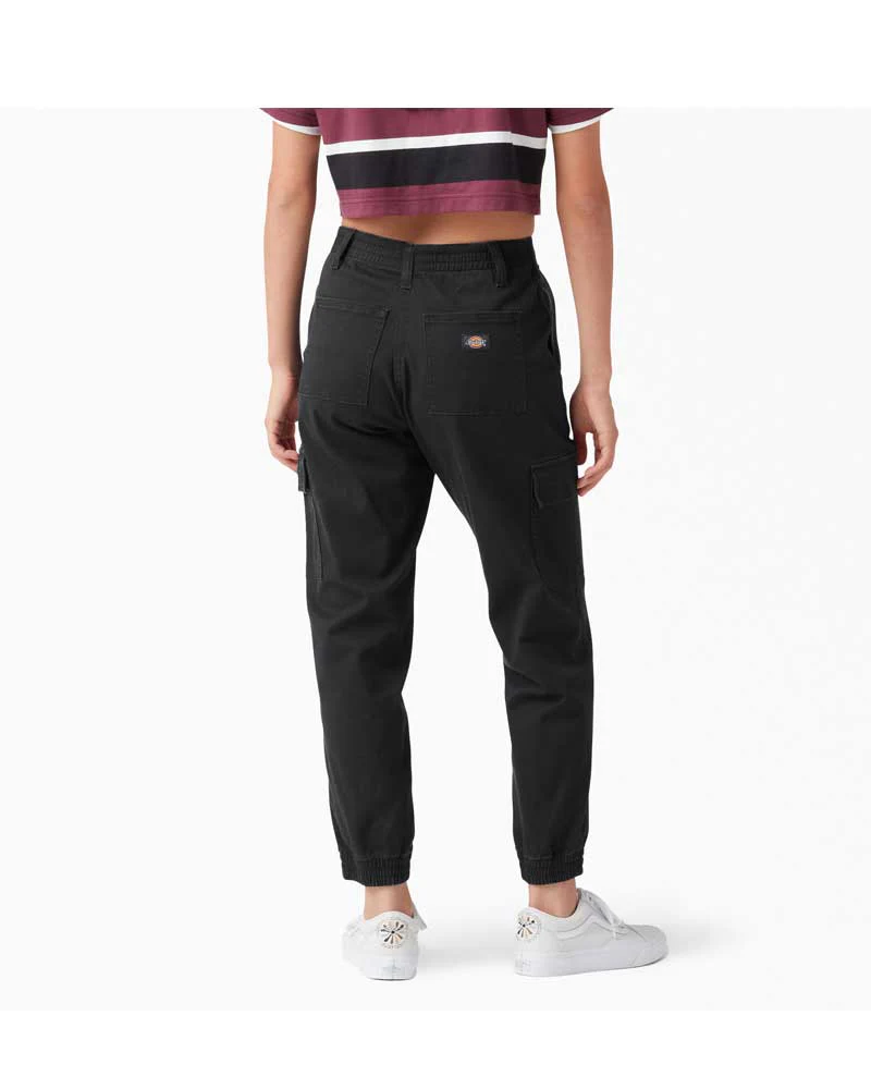 Dickies Women's High Rise Elastic Pant Black - Image 2