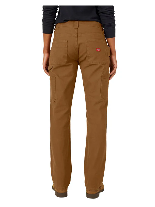 Dickies Women's High Waisted Carpenter Pant Brown Duck - Image 2
