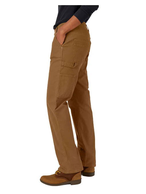 Dickies Women's High Waisted Carpenter Pant Brown Duck - Image 3