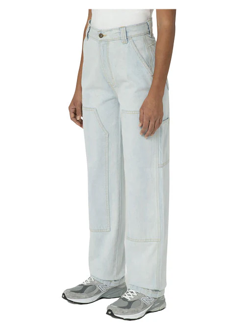 Dickies Women's Madison Double Knee Pant Light Denim - Image 3