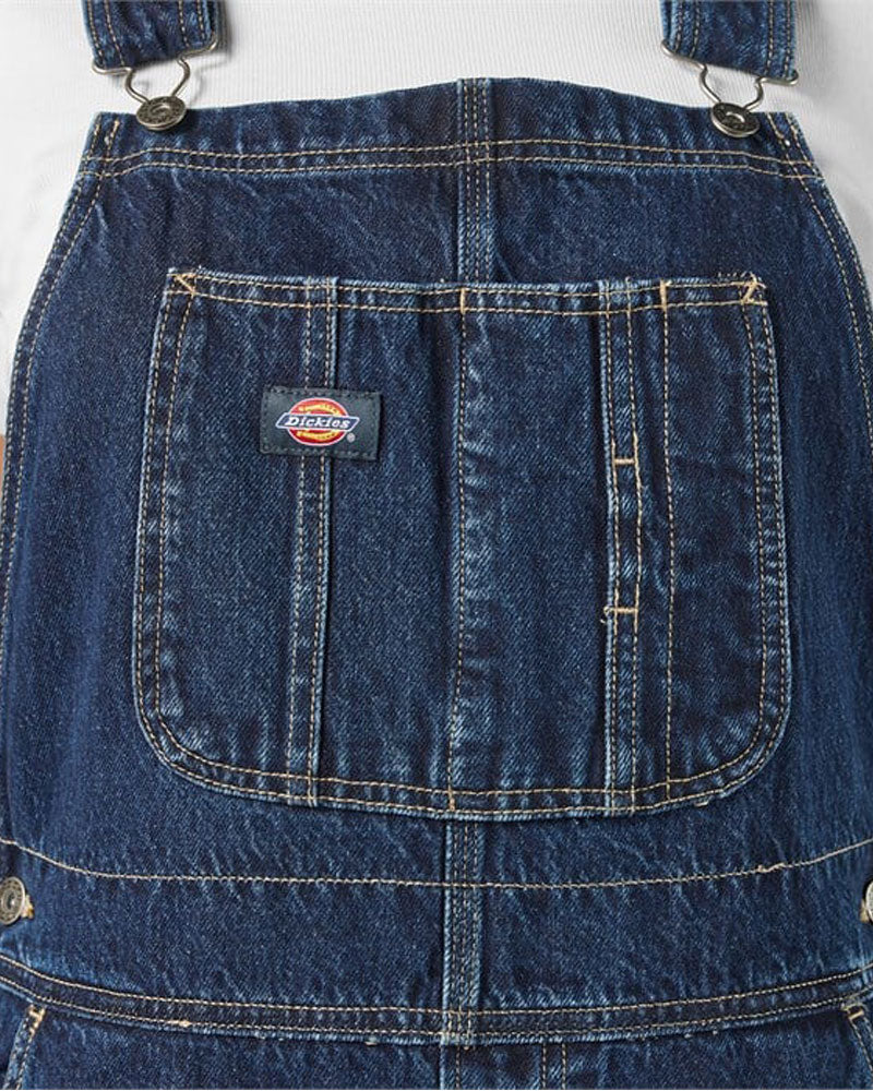 Dickies Women's Mechanic Loose Fit Bib Overall Dark Indigo - Image 5