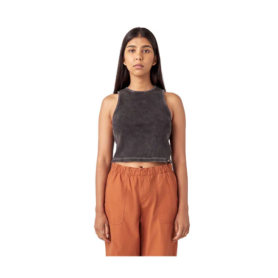 Dickies Women's Newington Tank Black Heritage Wash