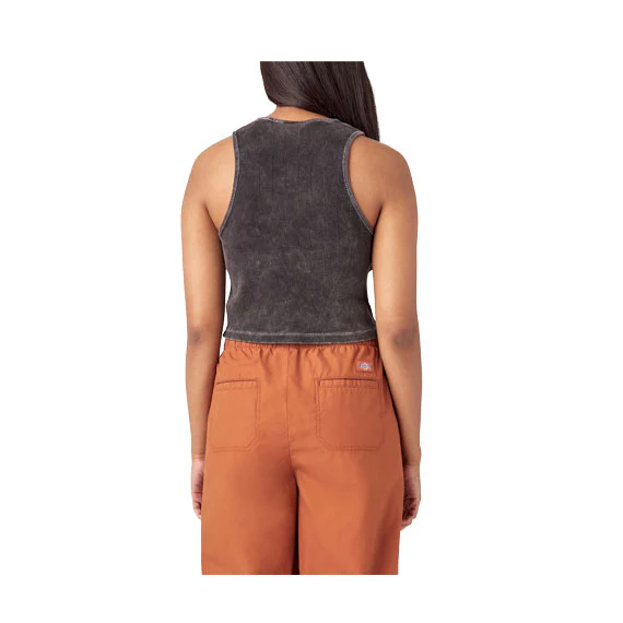 Dickies Women's Newington Tank Black Heritage Wash - Image 2