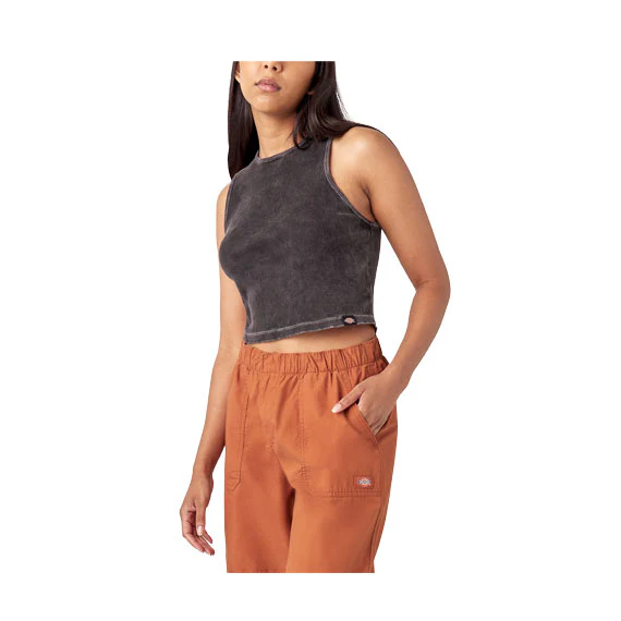 Dickies Women's Newington Tank Black Heritage Wash - Image 3