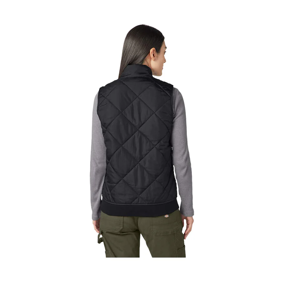 Dickies Women's Quilted Vest Black - Image 2