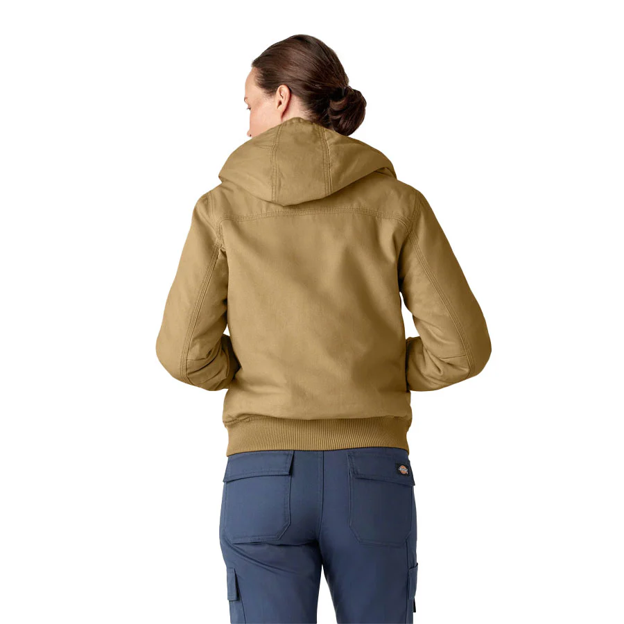 Dickies Women's Sherpa Duck Bomber Rinsed Nubuck - Image 2