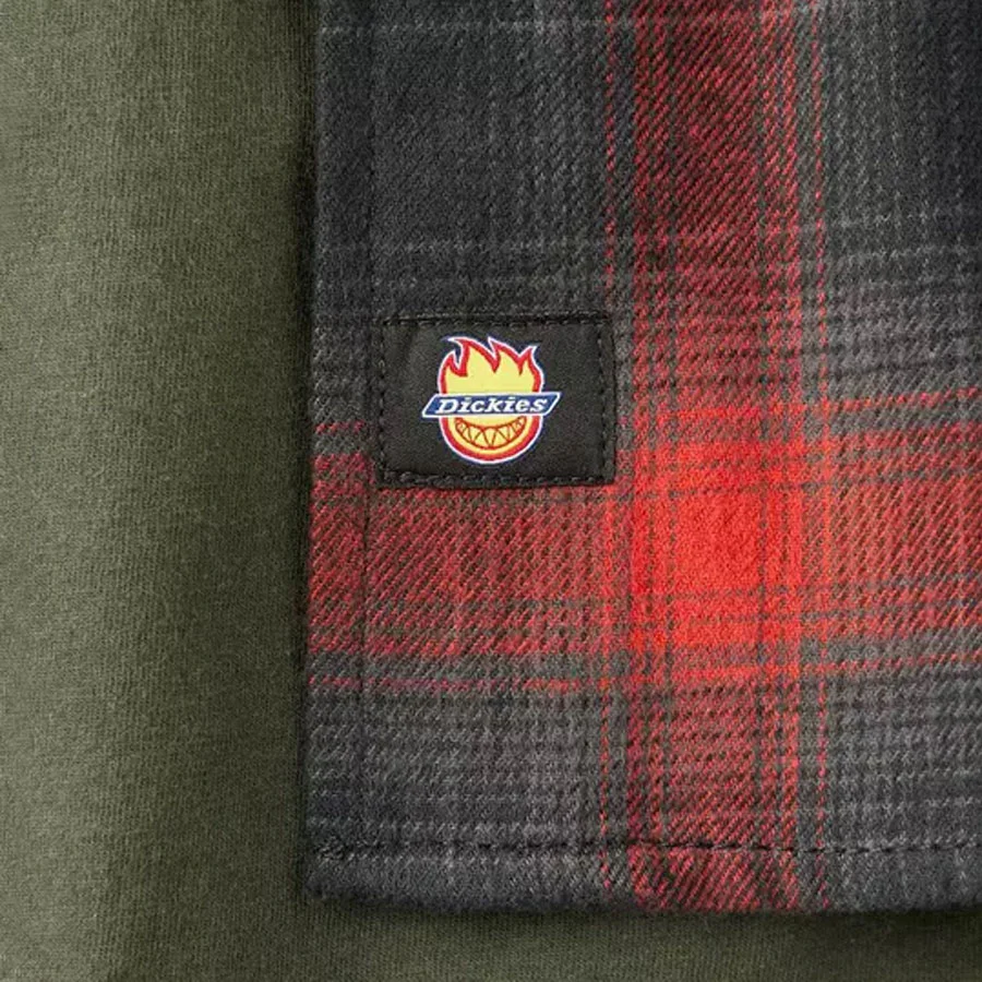 Dickies X Spitfire Flannel - Red Ochre - Image 4