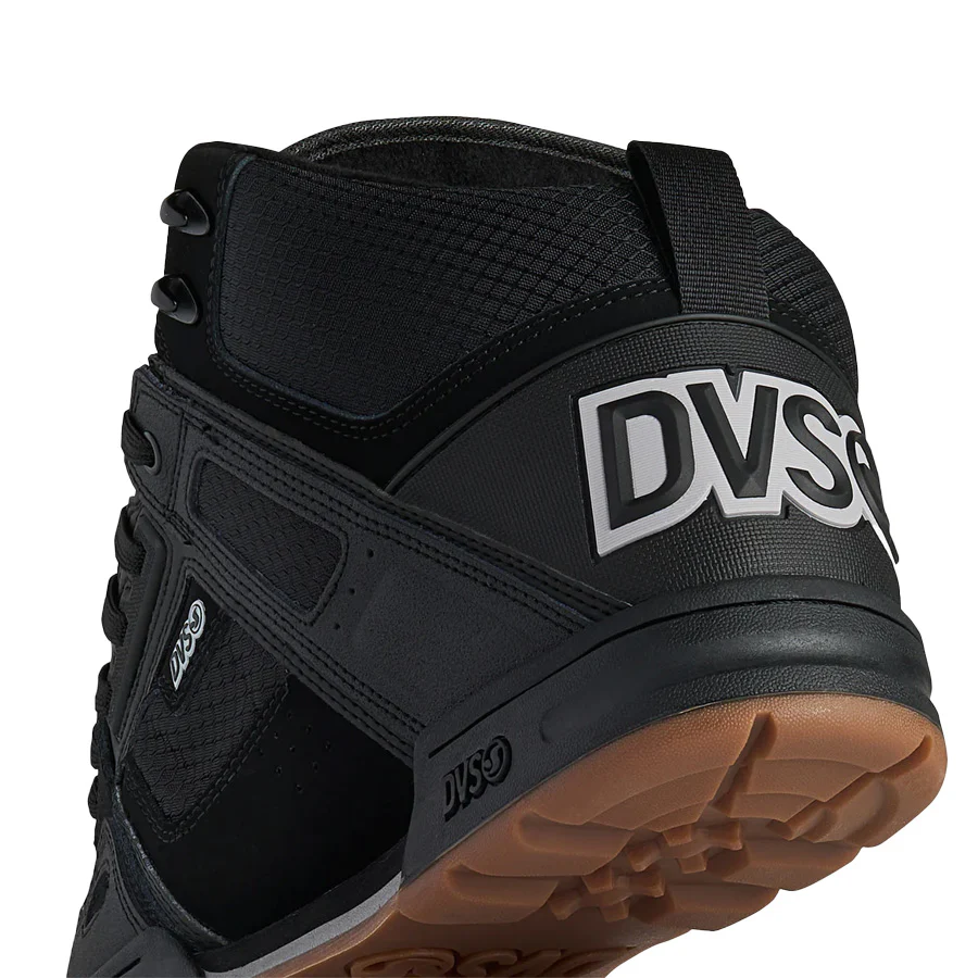 DVS Comanche Boot Black Reflective Charcoal Leather - Image 3
