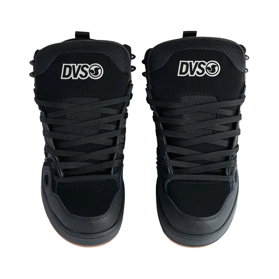 DVS Comanche Boot Black Reflective Charcoal Leather - Image 4