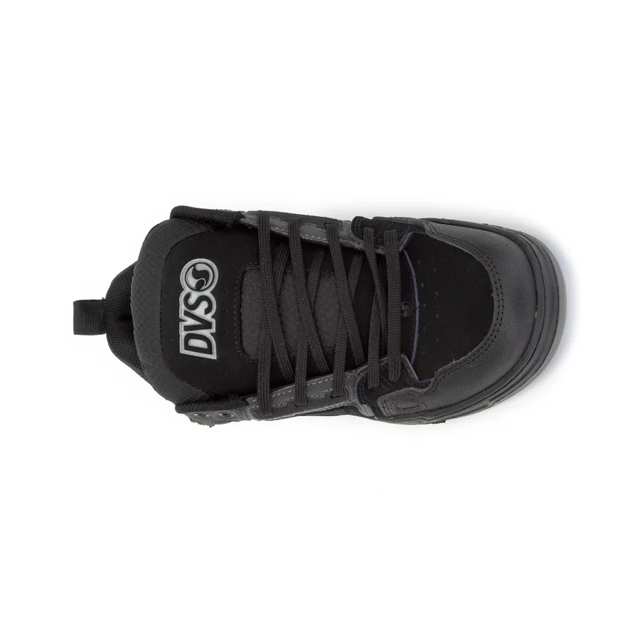 DVS Comanche Shoe Black Reflective Charcoal Leather - Image 5