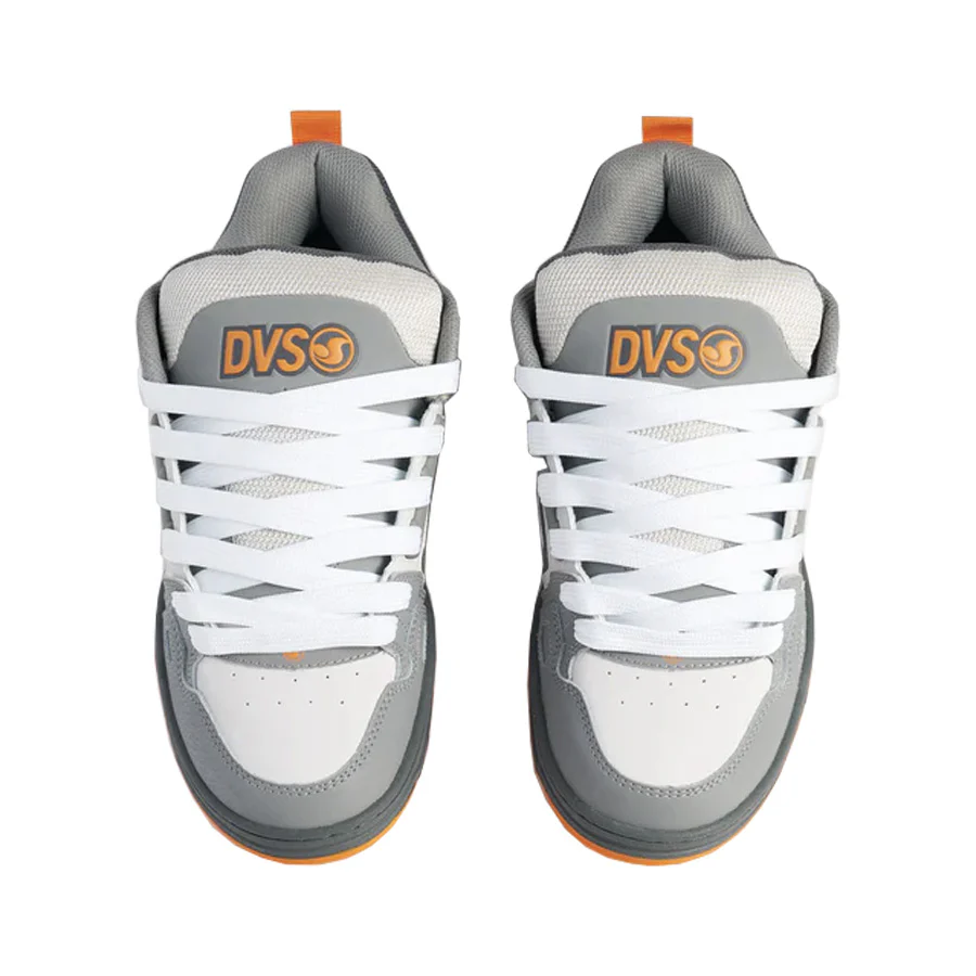 DVS Comanche Shoe Charcoal Grey/Orange Nubuck - Image 3