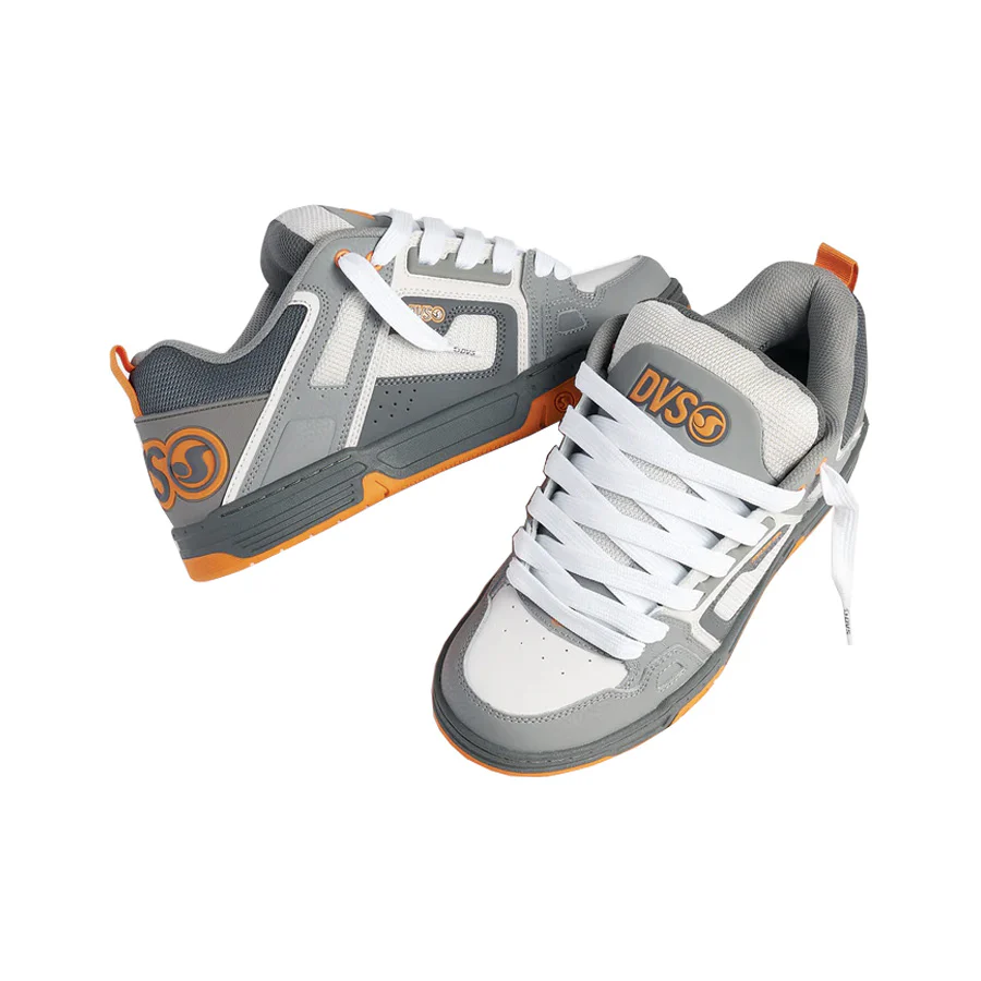 DVS Comanche Shoe Charcoal Grey/Orange Nubuck - Image 4