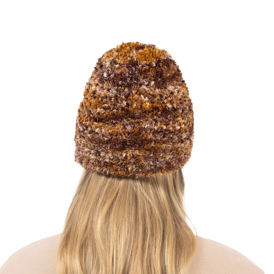 Eivy Boucle Knit Beanie Brown 2026 - Image 2
