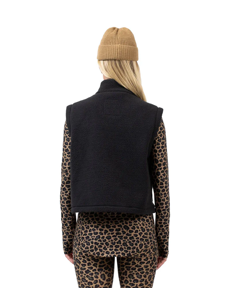 Eivy Women's Boxy Sherpa Vest Black 2026 - Image 2