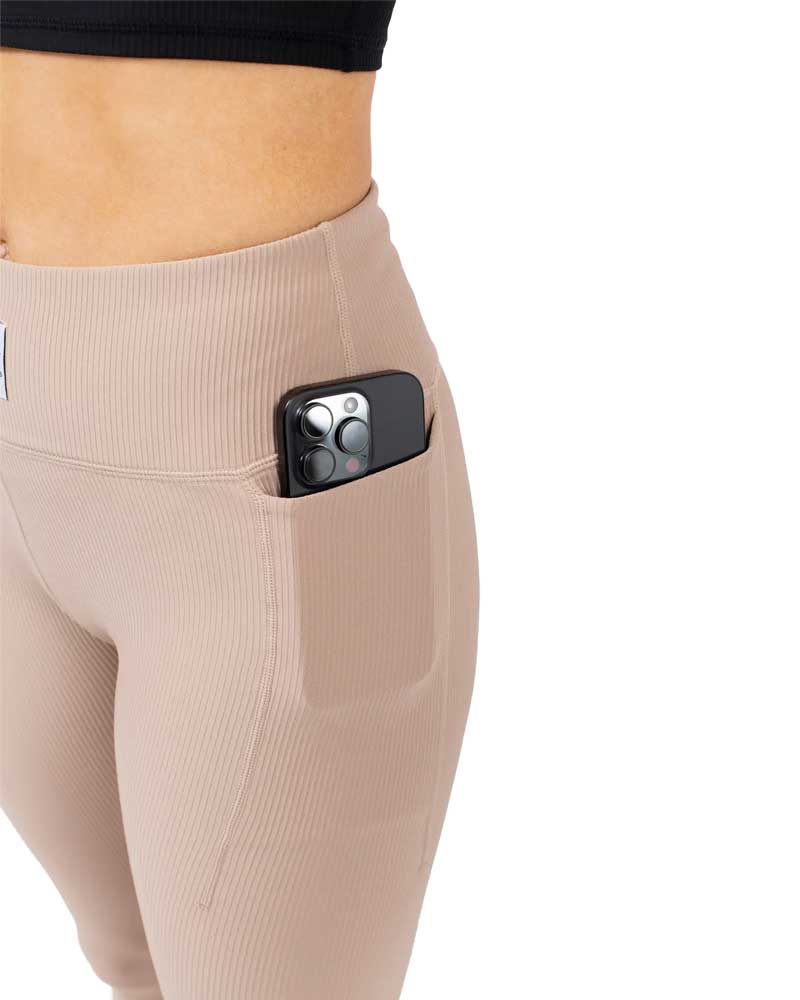 Eivy Women's Pocket Rib Tights Sand 2026 - Image 4