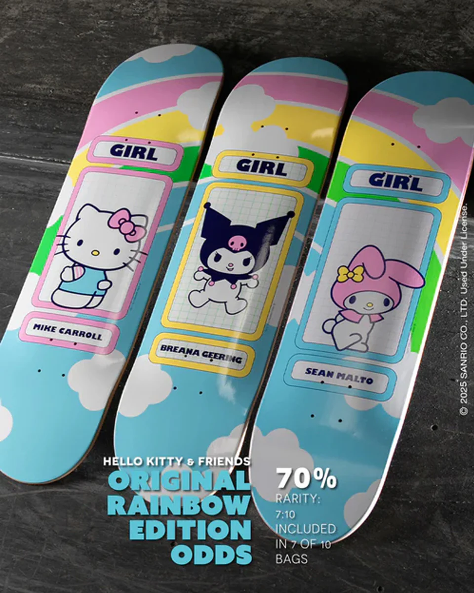Girl Geering Hello Kitty Rainbow Deck - Image 2