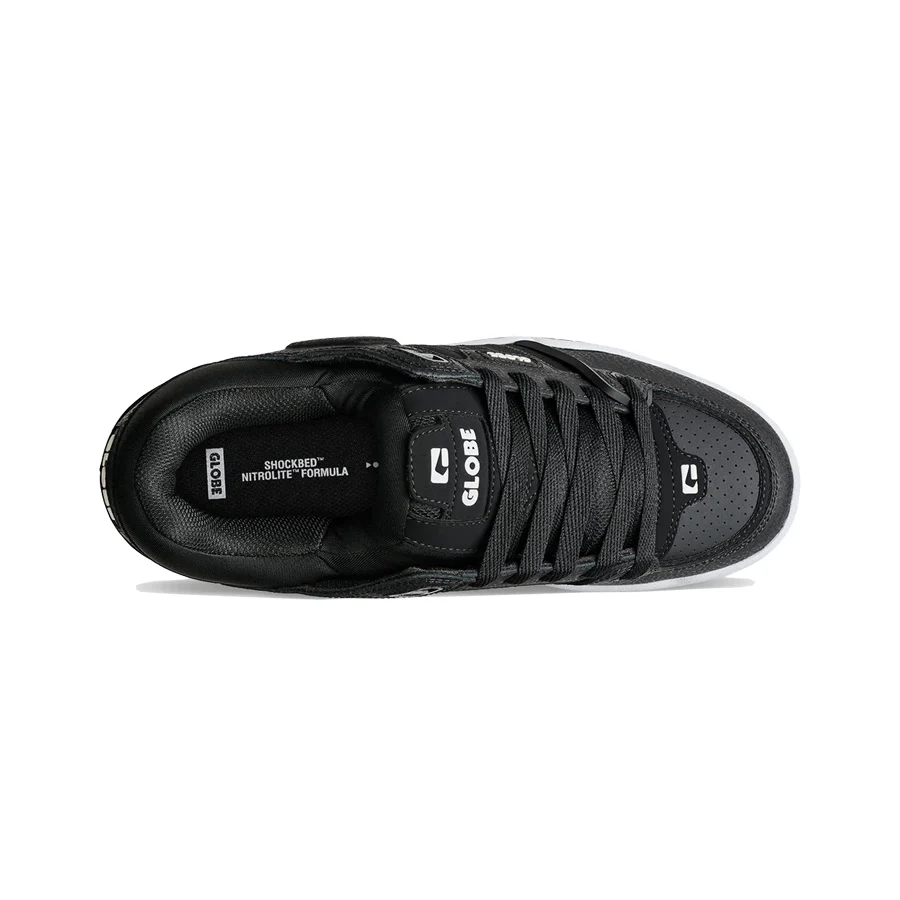 Globe Fusion Shoe Black/White/Gum - Image 3