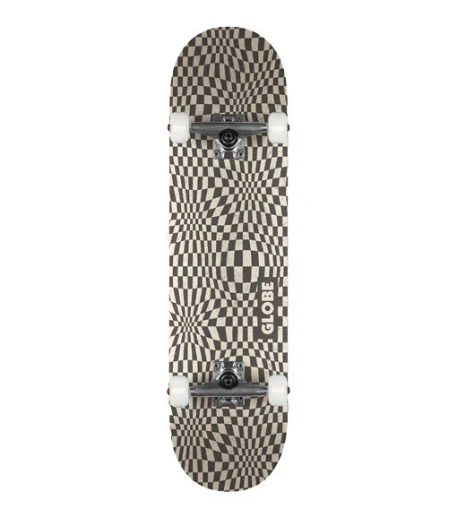 Globe G0 Checked Out Complete Black/Off-White 8"