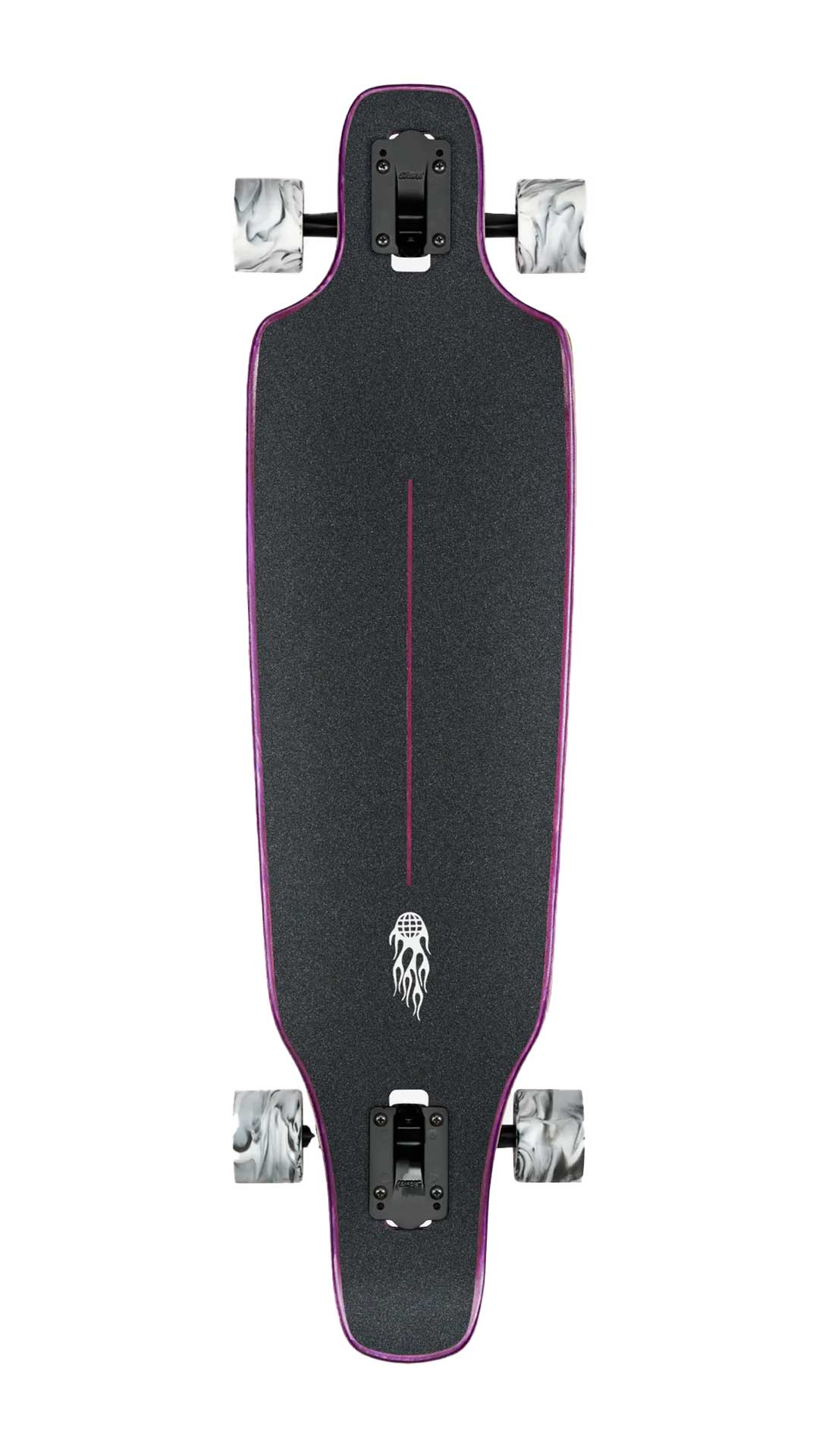 Globe Outlier Purple Flames Longboard 36" - Image 2